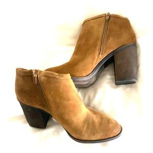 Lucky Brand Brown Suede Booties